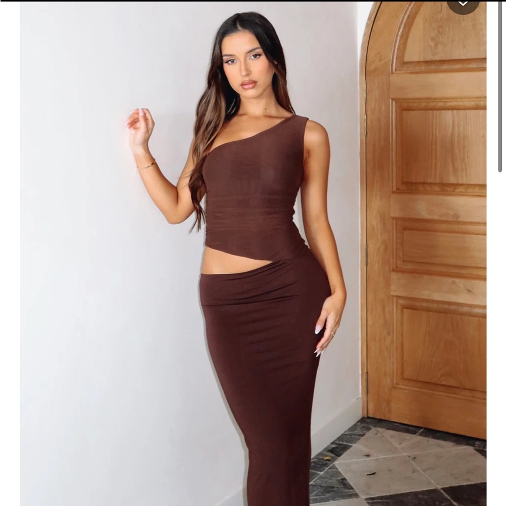 White Fox Chocolate Maxi Dress